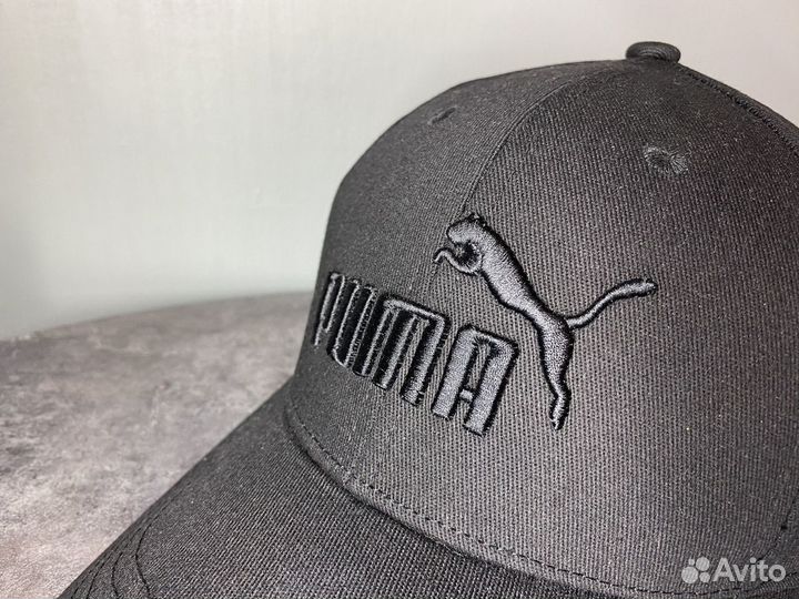 Бейсболка Puma черная черная эмблема новая