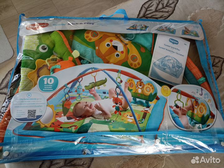 Развивающий коврик tiny love kick&play