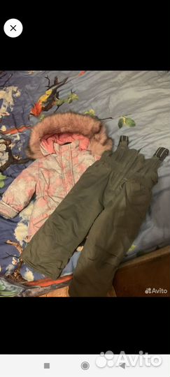 Зимний костюм для девочки 86