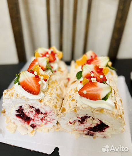 Меренговый рулет