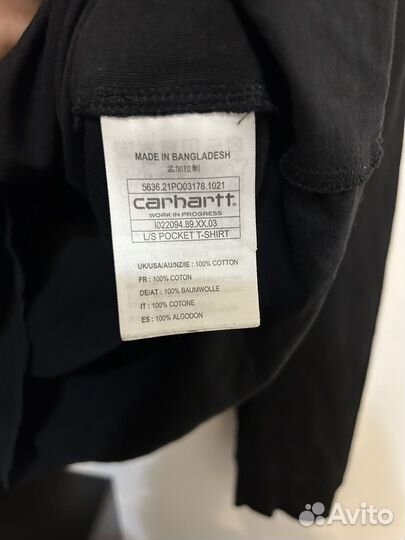 Лонгслив мужской carhartt