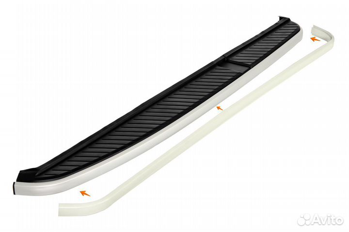 Накладка порога Range Rover Sport 05-13 серая