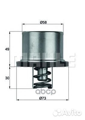 Термостат THD186 Mahle/Knecht