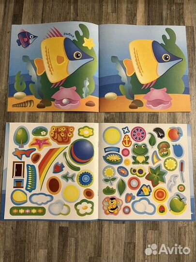Книжки с наклейками для детей до 3-х лет