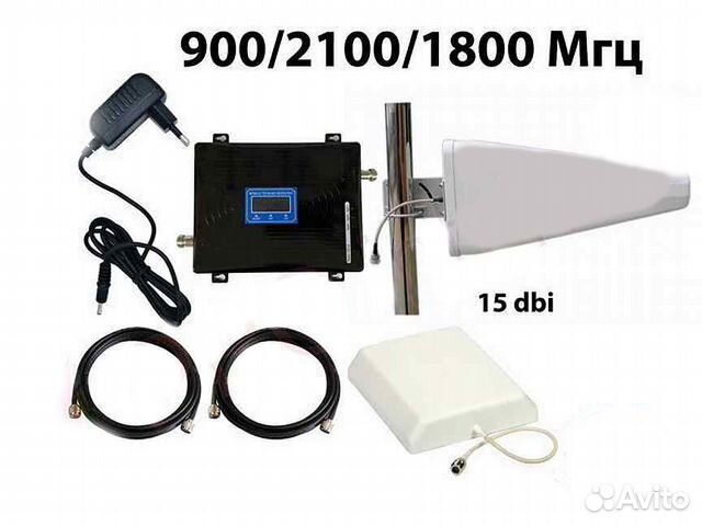 Комплект усиления сотового сигнала 2G+3G+4G 300