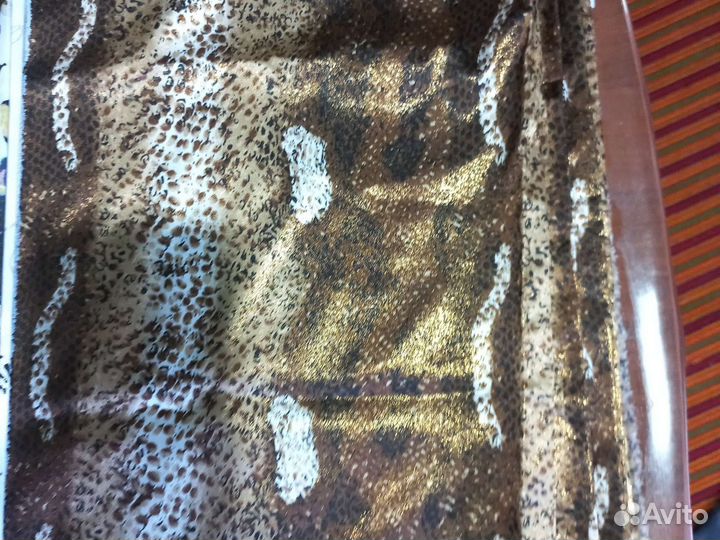 Отрез ткани шелк натуральный