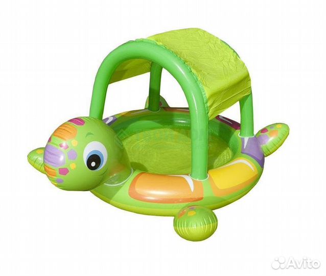 Детский надувной бассейн с крышей