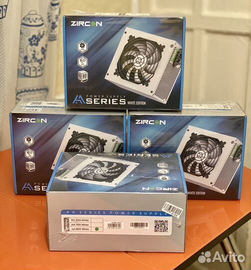 Новый Блок питания 800w 80+apfc (белые провода)