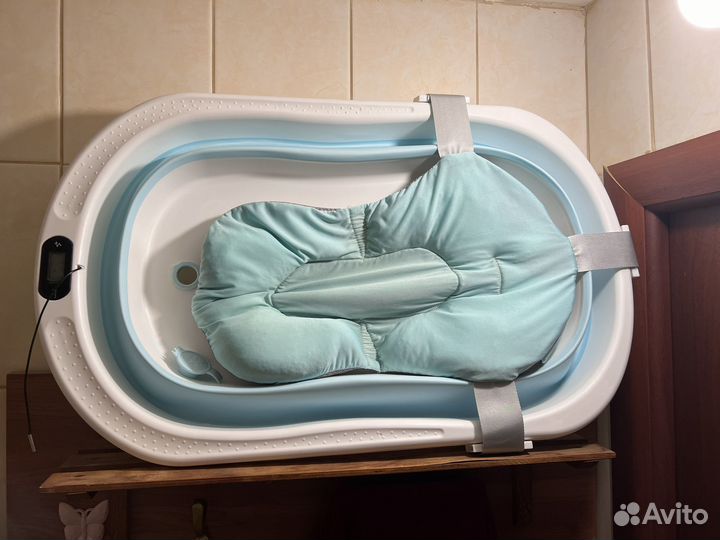 Детская ванночка складная с матрасом