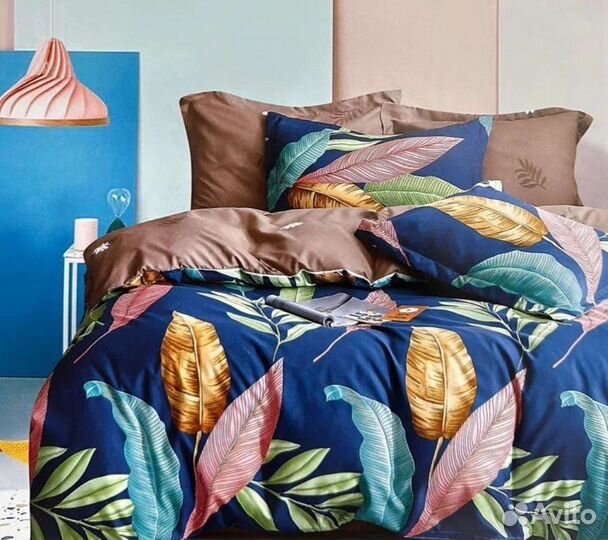 Постельное белье 2х-спальное,хлопок. 