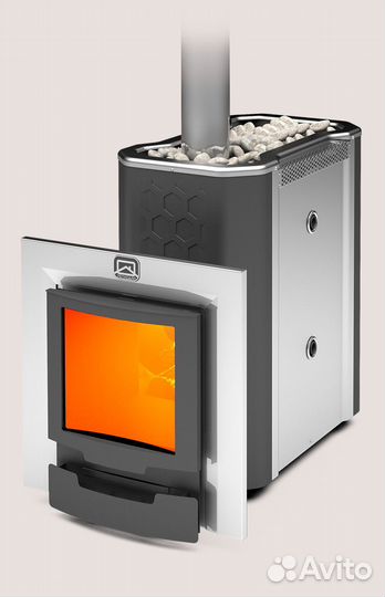 Печь для бани Сибирь-30 лкп Профи Панорама (2.0) Т