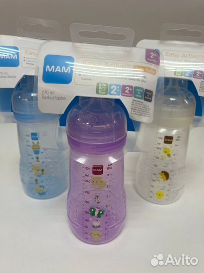 Бутылочки для кормления MAM Easy Active (2+ мес.)