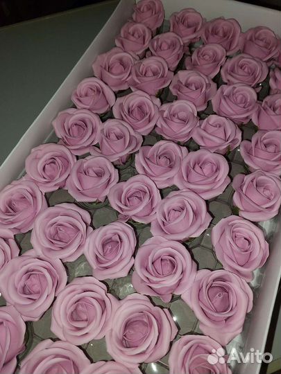 Розы из мыла