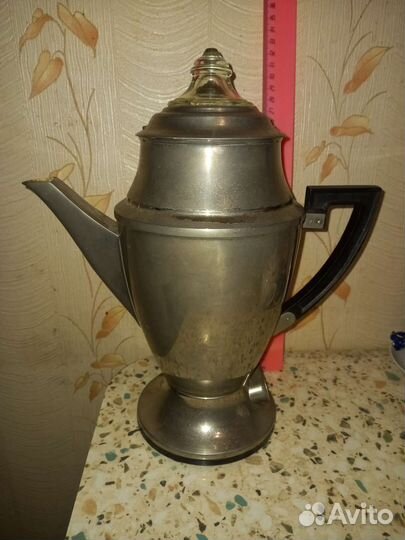 Чайник электрический Латунь Никелированный СССР