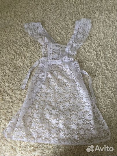 Белый школьный фартук