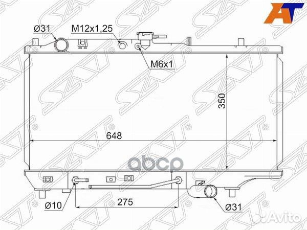 Радиатор Mazda 323 89-95 MZ0001-89 Sat