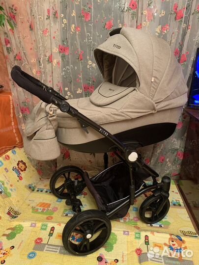 Коляска 2 в 1 Bebetto Tito Premium Class