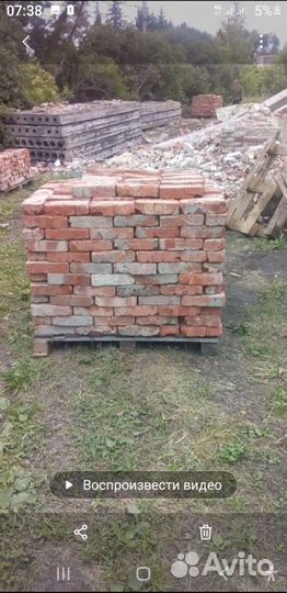 Кирпич(б/у), бой, плиты, перемычки, фундаментные б