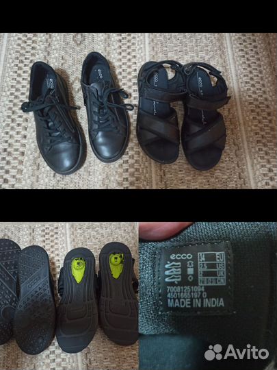 Обувь для девочки Ecco 34 и 36