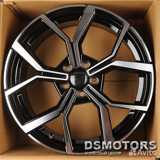Диски 5563 7.5/17 5x100 ET35 d57.1 black machine f