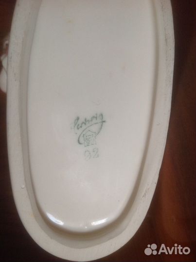 Статуэтка Девочка с борзой Hertwig Германия 1950-е