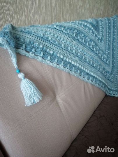 Бактус Вязаный шаль ручная работа