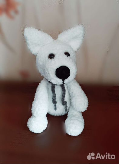 Вязаная собака ручной работы