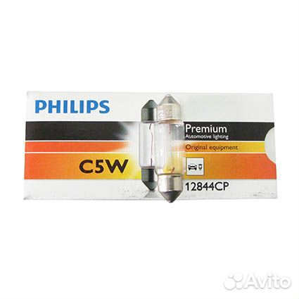Автолампа philips C5w 12V 5W SV8.5 (12844CP)