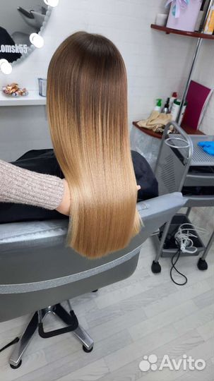 Кератиновое выпрямление Ботокс волос в Омске