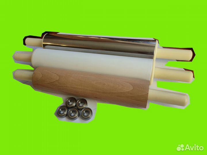 Скалка для пиццы 40-6см с подшипниками