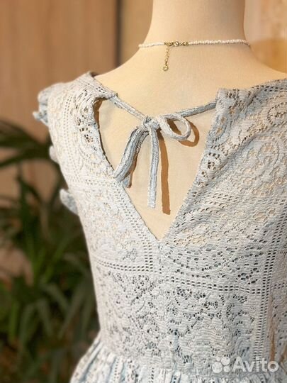 Кружевное платье Zara (стиль бохо) XS-S