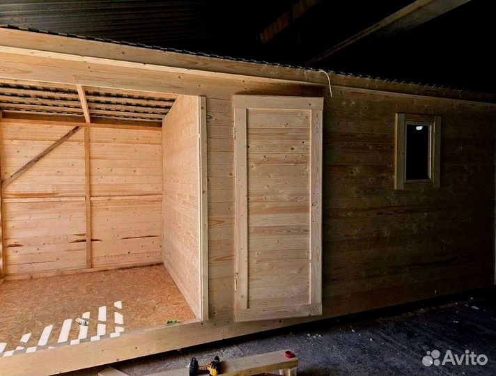 Металлический блок бытовка