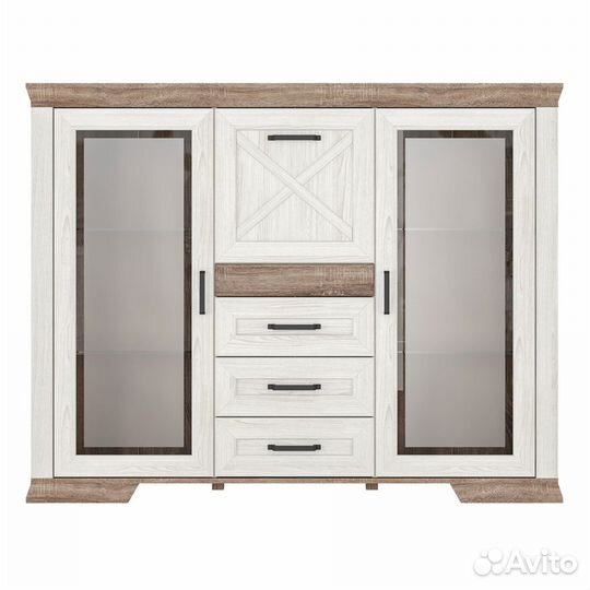 Тумба Marselle (Марсель) KOM2W3S1K ясень снежный/д