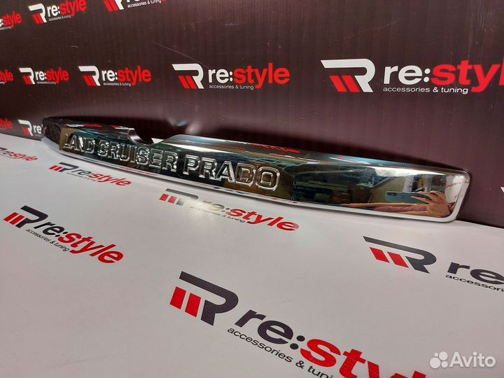 Накладка на 5-ю дверь Prado 150 13-17г Хром