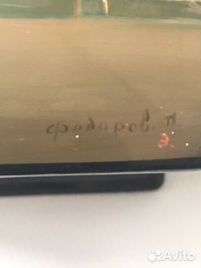 Шкатулка федоскино