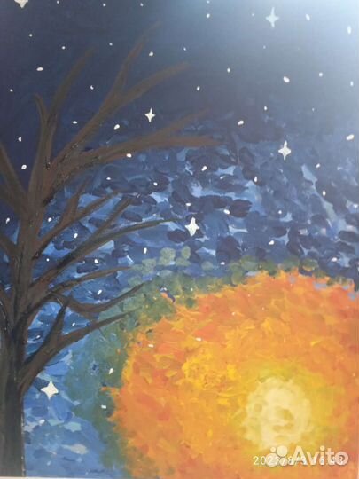 Рисунок на холсте