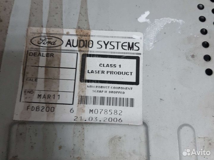Штатная магнитола Ford focus 2