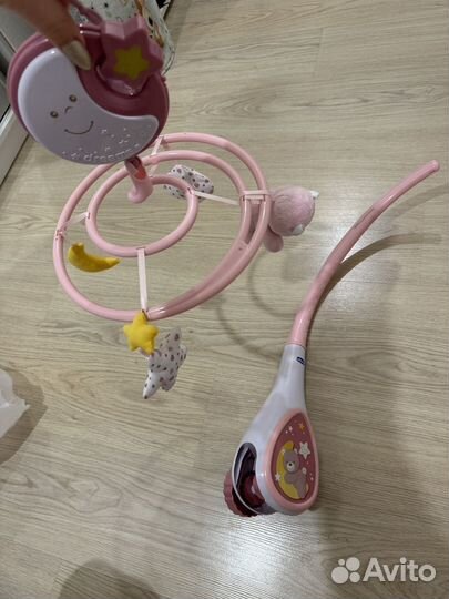 Детский мобиль в кроватку музыкальный