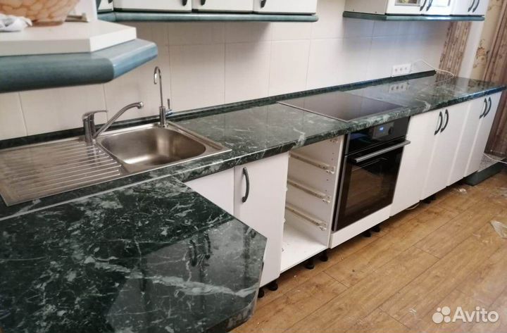 Замена столешницы на кухне из влагостойкого дсп