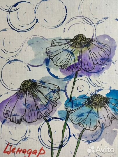 Открытки акварельные ручной работы