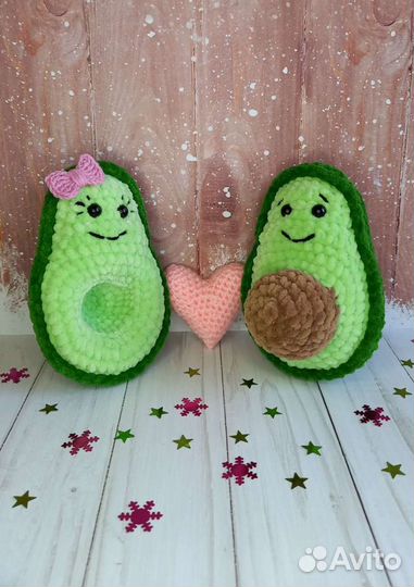 Вязаные игрушки, авокадо