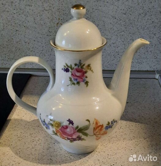 Кофейник Мейсенский букет ГДР