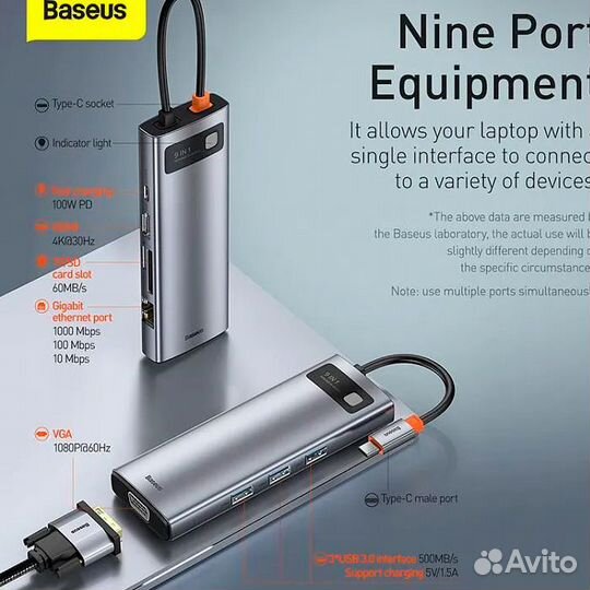Usb 3.0 хаб разветвитель адаптер Baseus