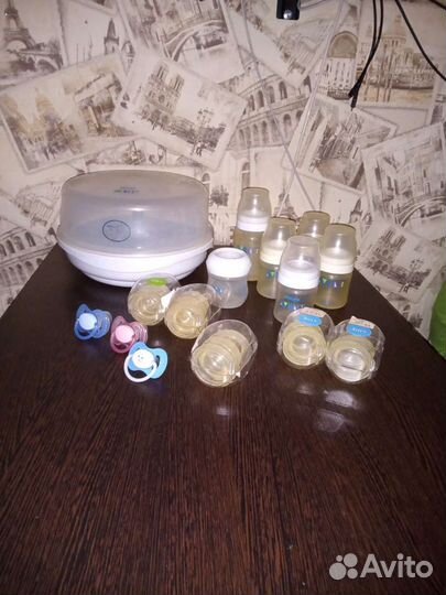 Стерилизатор, бутылочки, соски Philips Avent