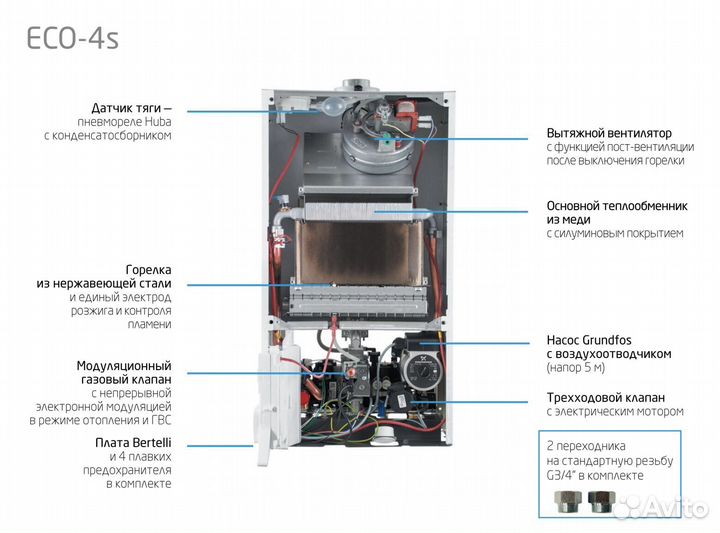 Котел газовый Baxi ECO-4s