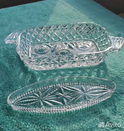 Блюдо хрусталь СССР