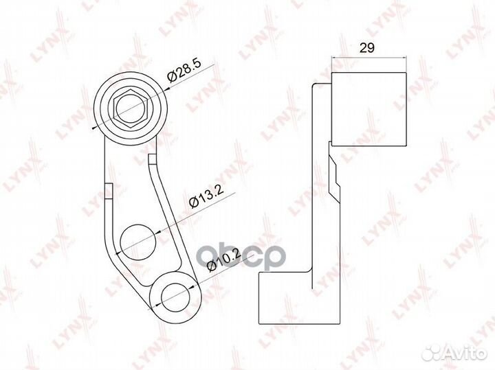 Ролик обводной ремня грм pb3030 lynxauto