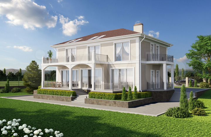 Коттедж 338,8 м² на участке 17 сот.