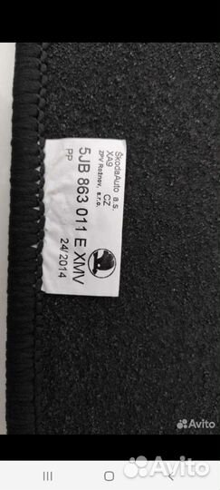 Продам коврики новые Skoda Rapid. Поло 2020г