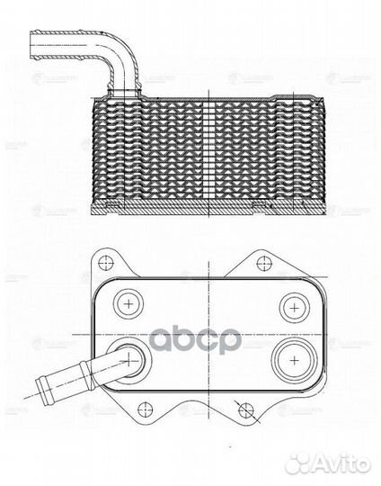 Радиатор маслянный VW passat B6 2.0FSi 05- LOC